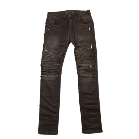 ROBIN'S JEAN Men's Brown Straight Leg 'The Show' Cargo Pants Size 29 - Picture 1 of 14